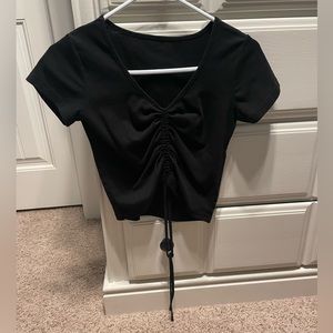 front tie crop top